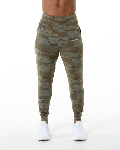Alphalete 4-Way Stretch Jogger Olivgrün Camouflage | BL5139762