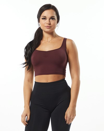 Alphalete Fitted Square Neck Tank Wine | LM4217369