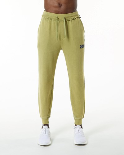 Alphalete Heavyweight Washed Terry Jogger Grün | LF3247961