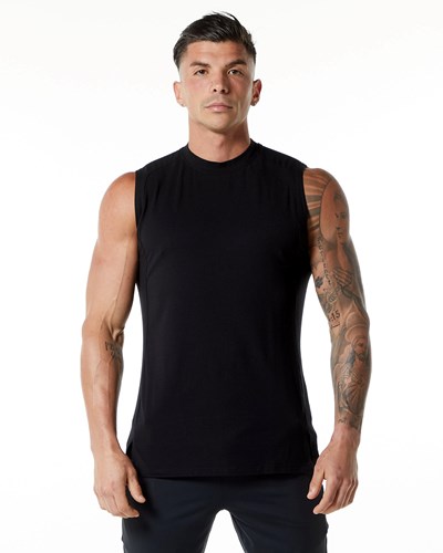 Alphalete High-Neck Premium Tank Schwarz | WS0389276