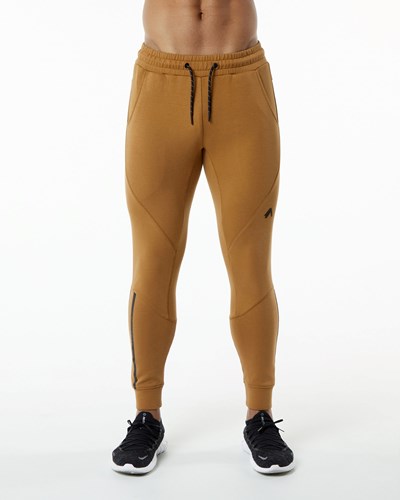 Alphalete Interlock Knit Cuffed Jogger Almond | WL6281743